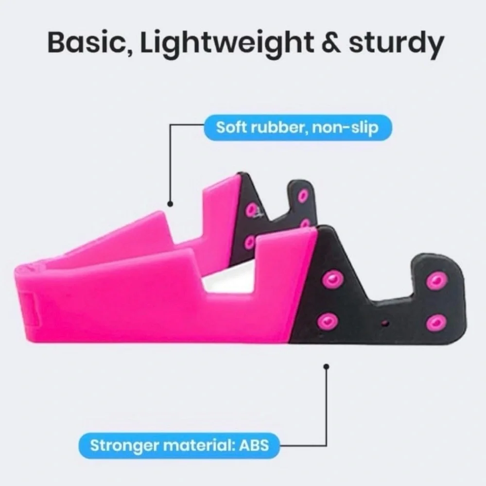 💞 New Red & Black Travel Universal Folding Phone Stand